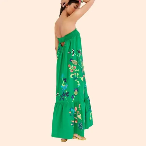 By Anthropologie Caribbean Maxi Dress - Picture 1 of 8